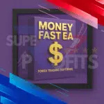 Money FAST EA MT5 Expert Advisor logo, showcasing high-speed gold trading symbols, M5 timeframe optimization, and professional momentum-based automation icons.