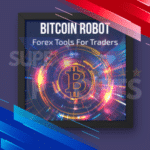 Bitcoin Robot MT5 product box design showing expert advisor for Bitcoin trading on MetaTrader 5 with professional trading tools