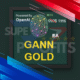 Gann Gold EA MT4 product logo powered by OpenAI MT4 fingerprint AI graphic Super Profits watermark 5 star rating 199 USD price