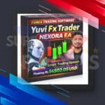 Screenshot of the version 1.4 update for the Yuvi FX Trader Nexora EA MT5 showing successful high-frequency scalping results on Gold.