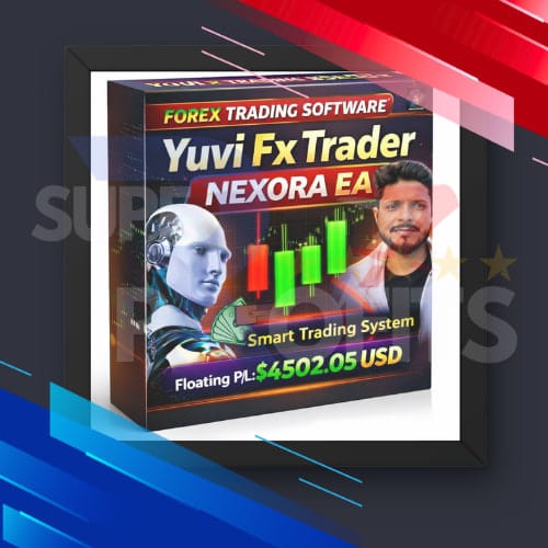 Screenshot of the version 1.4 update for the Yuvi FX Trader Nexora EA MT5 showing successful high-frequency scalping results on Gold.