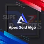 Official Apex Gold Algo MT5 logo with professional blue and white geometric design.