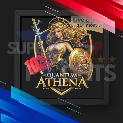 Quantum Athena EA MT5 Gold Trading Bot Dashboard on MetaTrader 5