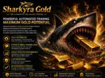 Key features infographic of Sharkyra Gold EA MT5 explaining its no grid no martingale safety strategy