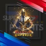 Quantum Emperor EA MT5 automated trading bot gold mascot avatar icon design