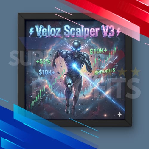 Veloz Scalper Pro MT5 artificial intelligence trading robot visual logo and interface