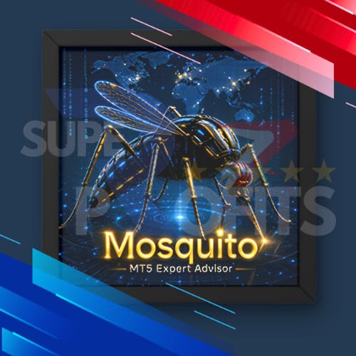 mosquito ea mt5 official robotic insect logo design for automated gold trading