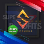 Straddle EA MT5 official logo and verified live signal showing massive growth percentage
